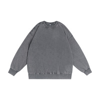 Sudadera con Capucha Unisex Extra Grande de Felpa Francesa con Efecto Ácido, Cuello Redondo, Logotipo Personalizado, Impresión Digital, Ecológica, 350 g/m²