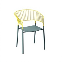 Ensemble table de salle à manger et chaises Bertoia en fil métallique, style vintage moderne, avec structure en fer et design contemporain