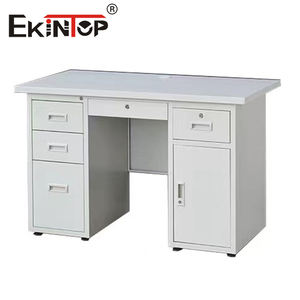 Ekintop <span class=keywords><strong>Home</strong></span> โต๊ะสำนักงานสแตนเลสโต๊ะทำงานธรรมดา - Product Image 3