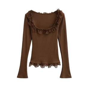 Camiseta Sexy sin Tirantes con Mangas Anchas para Mujer Runwaylover - Product Image 3