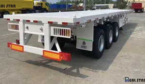 20 Years Professional Manufacturer Exporting 3 Axle 4 Axle Flat Bed Truck Semi Trailer