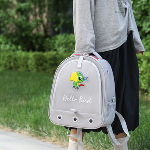 Sun budgie birdcage, portable <b>backpack</b>, foldable and breathable pigeon cage. - Product Image 3