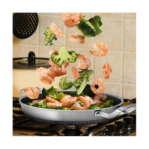 Prix d'usine – Ensemble de 10 ustensiles de cuisine écologiques pour la maison, poignées dorées, en acier inoxydable 304, couvercles en verre, casseroles pliables - Product Image 4