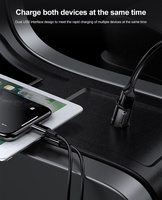 Mini chargeur de voiture intelligent haute vitesse 4.8A charge rapide adaptateur USB double port US Standard allume-cigare électrique téléphone portable