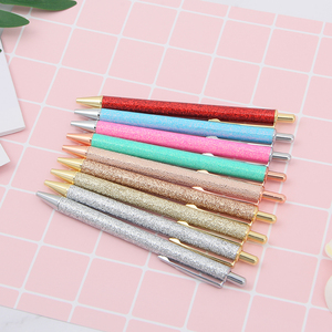 Bolígrafo metálico de alta calidad personalizado Bling Flash Light para bodas Selección multicolor para promoción Premium - Product Image 2