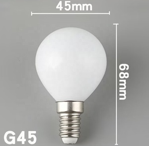 Ampoule à filament <span class=keywords><strong>LED</strong></span> naturelle G45 <span class=keywords><strong>4W</strong></span>, vis 3000K, source d'éclairage anti-éblouissement pour éclairage d'intérieur à domicile, 4 pièces - Product Image 1