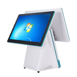 Windows Dual Screen Customized Size POS Terminal <b>Printer</b> 80mm QR <b>Scanner</b> All in One Pos System Payment Kiosk Cash Register - Product Image 2