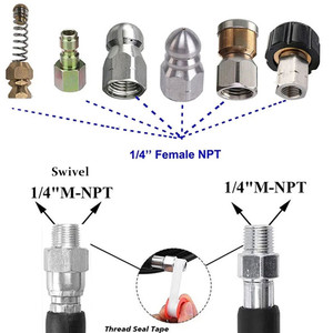 Tuyau de nettoyeur haute pression bleu pour Karchere Gun Snow Foam Lance avec buse de lavage Tuyau de vidange Tuyau de nettoyage Kit de jet d'égout - Product Image 3