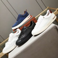 Chaussures décontractées à lacets LP Designer Sporty, chaussures de sport et de marche confortables pour hommes - Hiver/Printemps/Automne, cuir véritable