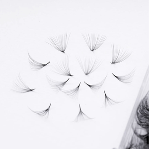 Extensiones de Pestañas Pre-fabricadas 14D/500 1000, Pelo Sintético Vietnamita, Volumen Completo, Grosor de 0.05mm, Hechas a Mano, Multi-Rizo - Product Image 3