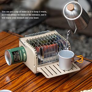 Poêle à chauffage miniature d'extérieur, chauffage au feu sans fumée <span class=keywords><strong>pour</strong></span> usage <span class=keywords><strong>intérieur</strong></span>, chauffe-mains portable <span class=keywords><strong>pour</strong></span> le camping, chauffage au gaz <span class=keywords><strong>butane</strong></span> - Product Image 5