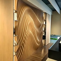 Système de façade à déflecteurs en aluminium ondulé pour revêtement mural extérieur de bâtiments commerciaux modernes