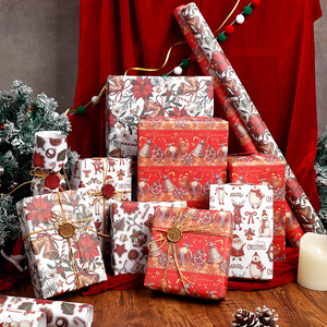 Factory Wholesale Custom Christmas Luxury <b>Paper</b> <b>Roll</b> 70cm X 95cm <b>Wrapping</b> <b>Paper</b> for Packaging - Product Image 4