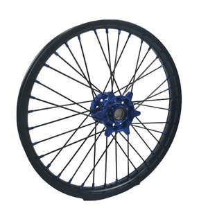 Ensemble de roues de motocross 21 19 pouces Yamaha <span class=keywords><strong>YZ</strong></span> <span class=keywords><strong>125</strong></span>/<span class=keywords><strong>YZ</strong></span> 250 2008-2016, moyeu CNC bleu, alliage d'aluminium anodisé, durable, nouvelle marque AFZ - Product Image 2
