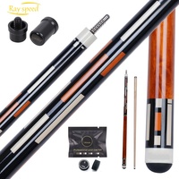 Queue de billard professionnelle Rayspeed pour carrom, fût en érable de haute qualité, joint en acier inoxydable, pointe de 11,8 mm, joint central 1/2 séparé