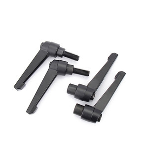Manijas de ajuste con tornillo, tipo L, autoblocantes, M6, manija de bloqueo, manija roscada con trinquete, palanca de sujeción - Product Image 5
