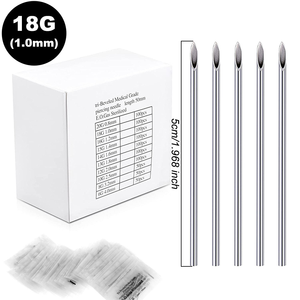 HadiyahBeauty Atacado 14G <span class=keywords><strong>16g</strong></span> 18g Descartável Body Piercing Agulhas Tatuagem Punção Agulha para Body Art Piercing - Product Image 5