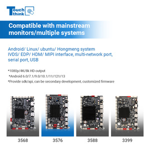 Rockchip Mini <span class=keywords><strong>Itx</strong></span> placa base brazo señalización Digital Rk3399 RK3568 Android 13 Quad Board 4K Lvds placa base con procesador Lan Ram - Product Image 2