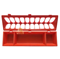 Équipement d'alimentation QianQin, mangeoire pour poussins et cailles à 28 trous, mangeoire pour poulets, longueur 50 cm