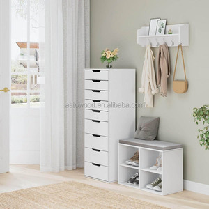 <span class=keywords><strong>Commode</strong></span> chambre haute armoire avec <span class=keywords><strong>9</strong></span> <span class=keywords><strong>tiroirs</strong></span> placard de rangement <span class=keywords><strong>commode</strong></span> <span class=keywords><strong>blanche</strong></span> autoportante pour salon - Product Image 2