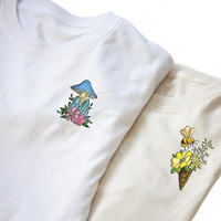 Feuilles de stabilisation pour broderie hydrosoluble DIY, motifs floraux pré-imprimés pour points de broderie, papier artisanal à transfert facile pour l'art textile