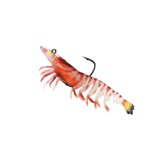 SEASKY 8g 12g 20g pêche d'<span class=keywords><strong>hiver</strong></span> Sabiki <span class=keywords><strong>leurre</strong></span> en plastique <span class=keywords><strong>souple</strong></span> appât lumineux crevettes avec crochet intégré attire les poissons d'eau salée - Product Image 2