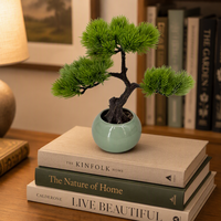 Mini-pin artificiel de simulation pour décoration de bureau