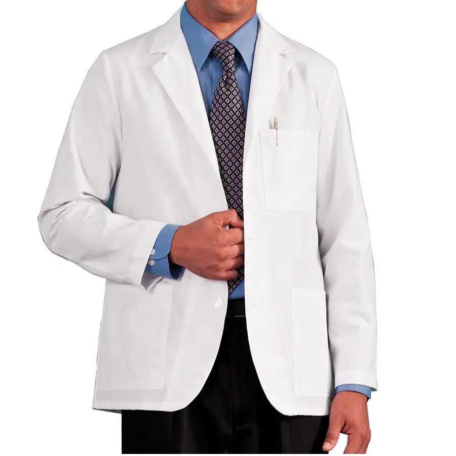 Men's Consultation medical Lab Coat 65% Poly 35% Cotton