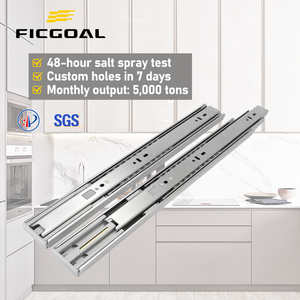Ficgoal mở rộng đầy đủ 3 lần mềm đóng trượt thép cán nguội cho nhà bếp ăn phòng tập thể dục-hộp công cụ & ứng dụng ngăn kéo - Product Image 1