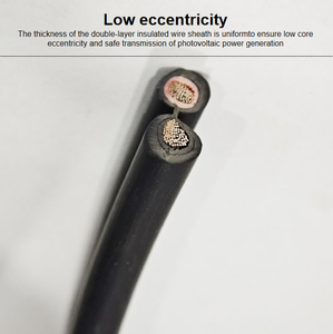 2,5mm 4mm 6mm 8mm 10mm 16mm 25mm 35mm Conductor <span class=keywords><strong>de</strong></span> cobre estañado <span class=keywords><strong>Polietileno</strong></span> reticulado Xlpe Cable fotovoltaico Solar Dc - Product Image 6