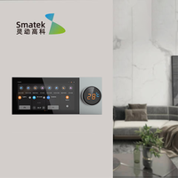 Panneau de commande multifonctionnel à écran tactile pour système de maison intelligente KNX EIB de 6 pouces avec interrupteurs muraux