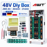 Kit de boîtier de batterie DIY 48V 280Ah 314Ah en stock UE PL, avec BMS JK V19 200A 16S et coque métallique, pour cellules LiFePO4 3.2V 280Ah 314Ah 330Ah
