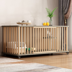 Özelleştirilmiş kedi kafes bambu ev kedi Villa kabine kapalı lüks boy uzay - Product Image 3