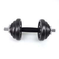 Ensembles d'haltères peints en noir réglables en fonte d'haltères de fitness 10/15/20/30/50 kg pour un usage domestique