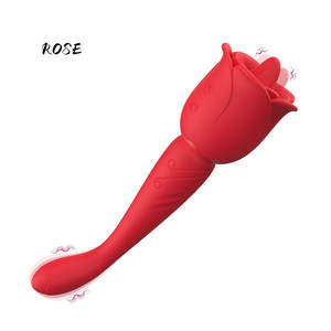 Fabricante al por mayor <span class=keywords><strong>Red</strong></span> Rose Sexy Vibrator <span class=keywords><strong>Dildo</strong></span> Woman's Licking Vibrator Toy - Product Image 3