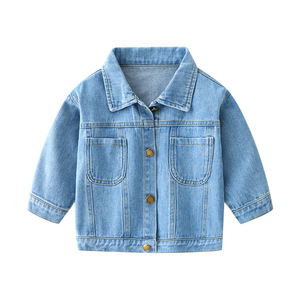 Vestes en <span class=keywords><strong>jean</strong></span> pour enfants, garçons et filles, manteau décontracté à manches longues, vêtements d'extérieur d'automne - Product Image 6