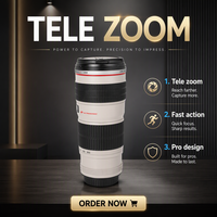 Appareil photo numérique HFT à succès – Objectif zoom plein format EF 70-200mm F/4L USM pour reflex numérique – Accessoire de gros