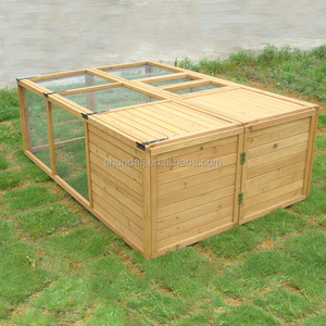Casa para Mascotas Ecológica de Lujo SDR017, Jaula para Conejos de Madera Maciza para Animales Pequeños - Product Image 3