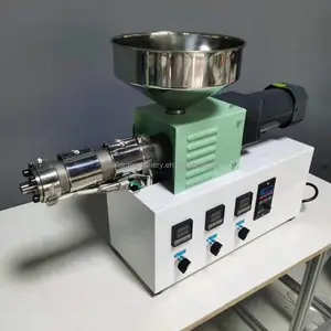 SJ25 Temperatur Tinggi Mengintip PTFE Lab Mini Sekrup Tunggal Extruder Desktop untuk Mesin Ekstrusi Laboratorium Extrusora Bequeno