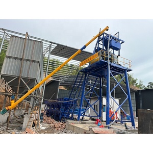 Nueva Planta Mezcladora de Cemento CE de China, Mezcladora Automática de Asfalto y Hormigón con Cucharón Elevador, Planta Dosificadora de Hormigón HZS50 - Product Image 5