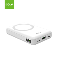 Chargeur d'alimentation portable LCD numérique Li Polymer PD 22.5W Charge rapide Portable Magn Wireless Power Bank 10000mAh