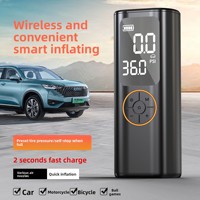 Compresseur d'air électrique rechargeable portable ABS 4500mAh pour pneus de voiture, matelas, 150PSI, mini gonfleur, affichage numérique automatique