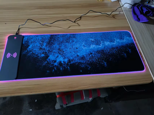 Thanh lịch PU da máy tính để bàn sạc chuột <span class=keywords><strong>pad</strong></span> không Dây sạc nhanh 15W tùy chỉnh logo thương hiệu - Product Image 4