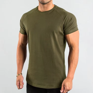 Camiseta Deportiva al por Mayor de Poliéster 94% Algodón 6% Elastano, Ropa de Gimnasio, Prenda Deportiva Lisa, Camiseta Masculina - Product Image 3