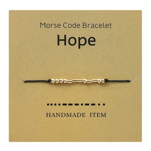 กำไลข้อมือลูกปัดสีทองงานทำมือสุดฮอตสำหรับ2023กำไลข้อมือคู่รัก - Product Image 6