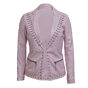 Chaquetas de Mujer de Cuero Genuino Transpirables de Nueva Moda, Teñidas Lisas, de Secado Rápido, Ajuste Cómodo, Alta Calidad - Product Image 6