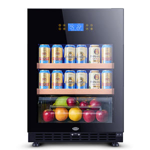 Mini refrigerador para latas y bebidas, refrigerador con puerta de cristal para cerveza, Soda o botella de vino, dispensador de bebidas pequeño para el hogar y la Oficina, 150 - Product Image 2