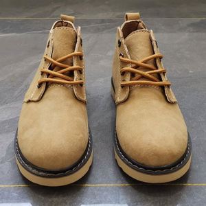 Men's Faux Suede Lace-Up Walking Shoes Round Toe Breathable Rubber Outsole All Seasons Gray Brown Tan - Product Image 6