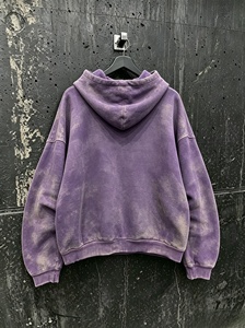 JME <b>Tie</b>-<b>Dye</b> Zip-Up Hoodie Men's Regular Sleeve FRENCH TERRY Cotton Autumn Knitted Hooded <b>Sweatshirt</b> Gradient Color - Product Image 2