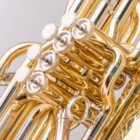 Tuba de Tono Bb Personalizable, Lacada en Oro, 4/4, con 4 Válvulas Frontales